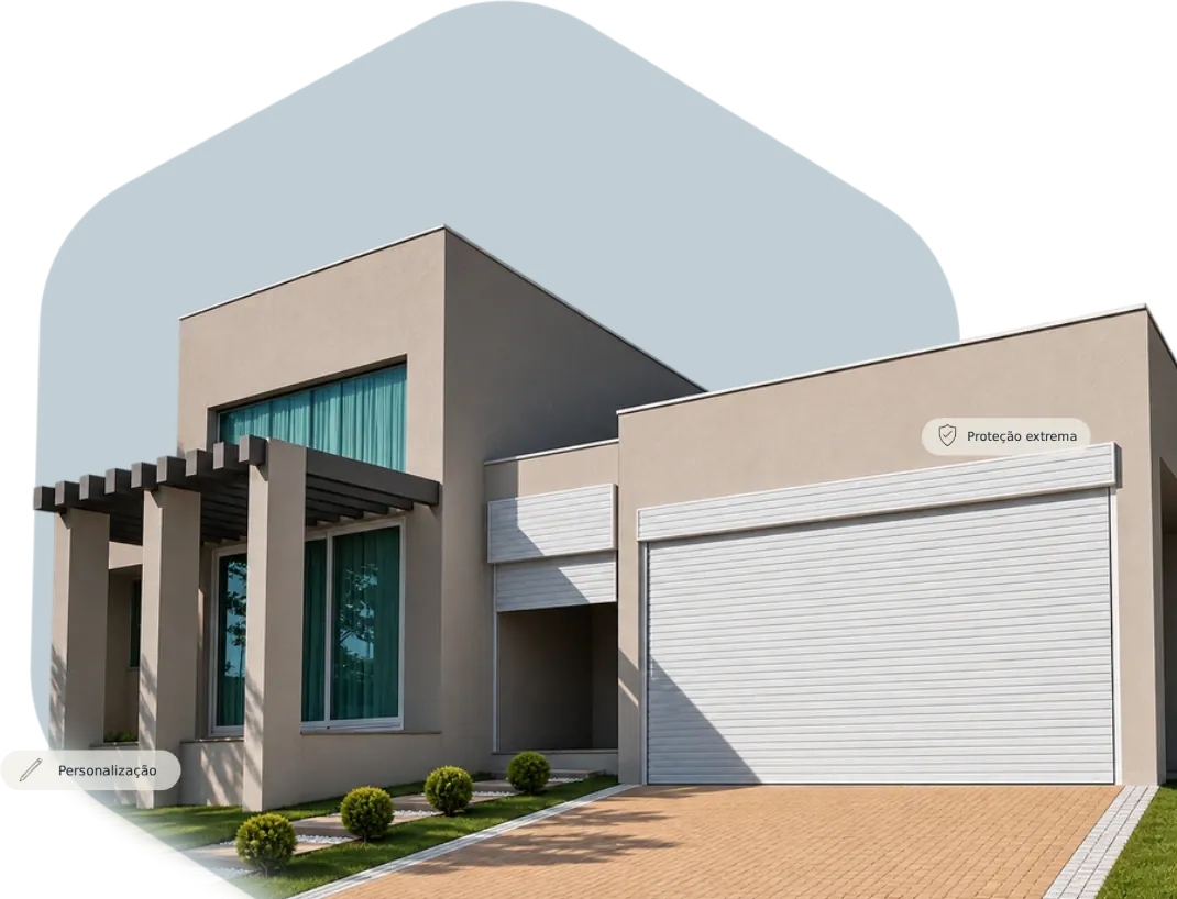 Porta de garagem automática residencial Euromatic em São Paulo SP
