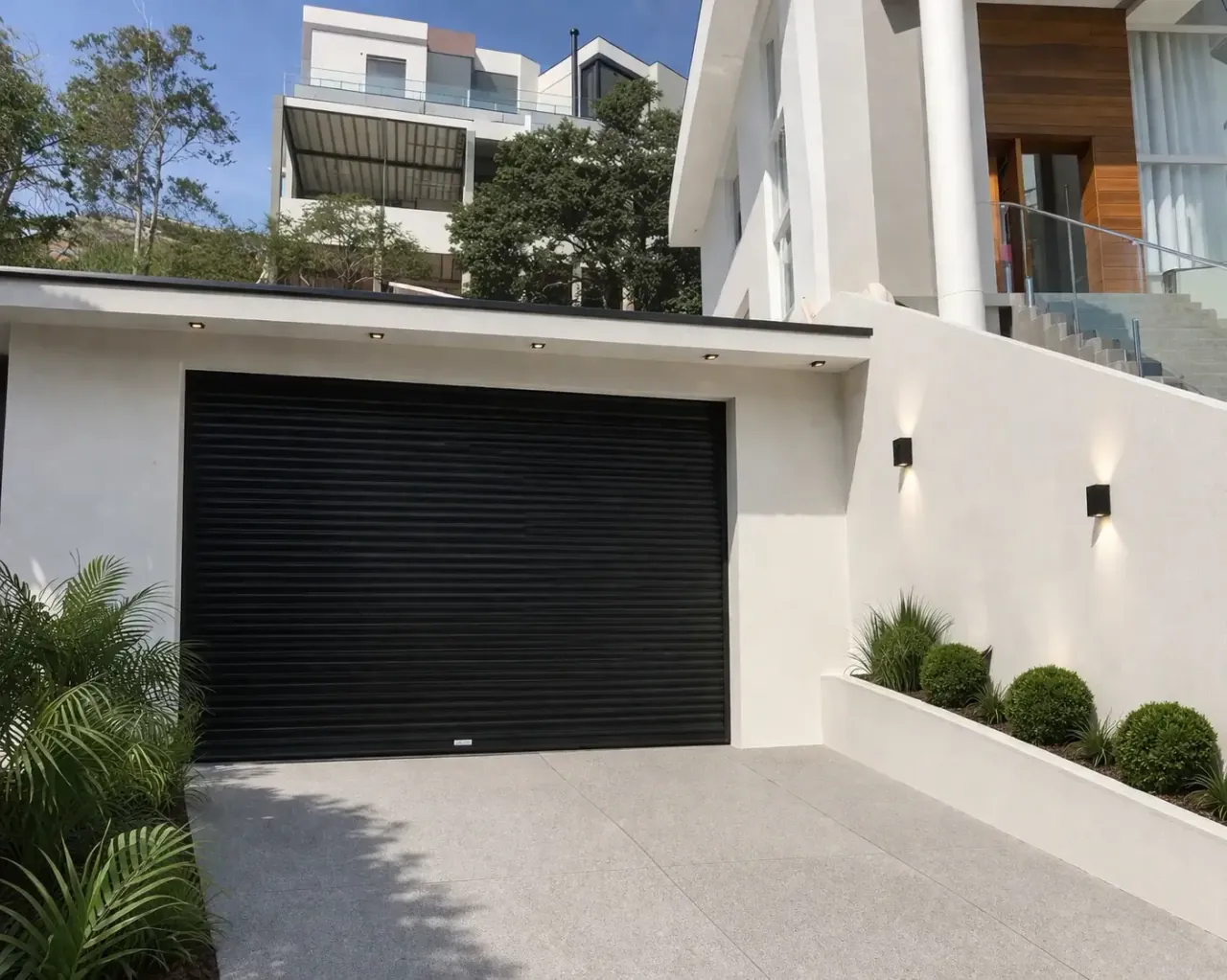 Porta de enrolar automática residencial silenciosa Euromatic